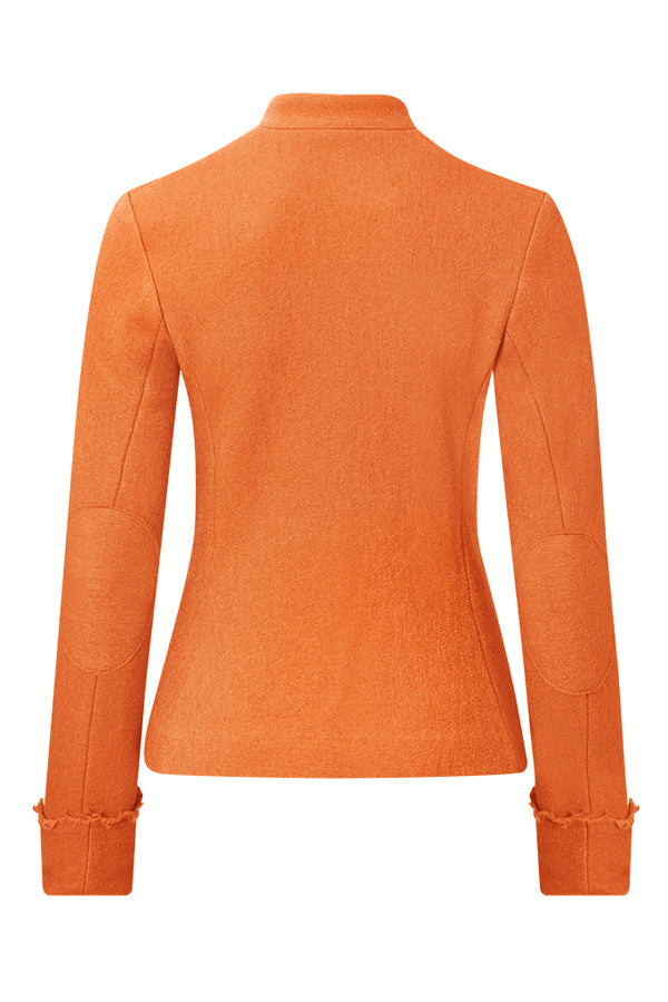 REGIMENTAL Orange Boiled Wool Tailored Uniform Jacket Back